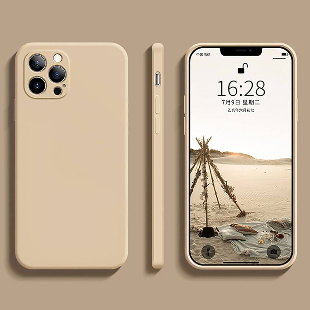 Liquid Silicone Case Compatible with iPhone 12 Pro Max 6.7 Inch, Slim Soft Comfortable Grip Anti ... | Amazon (US)