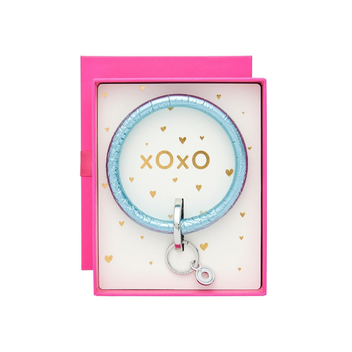 On The Rocks Croc-Embossed - Leather Big O® Key Ring | Oventure