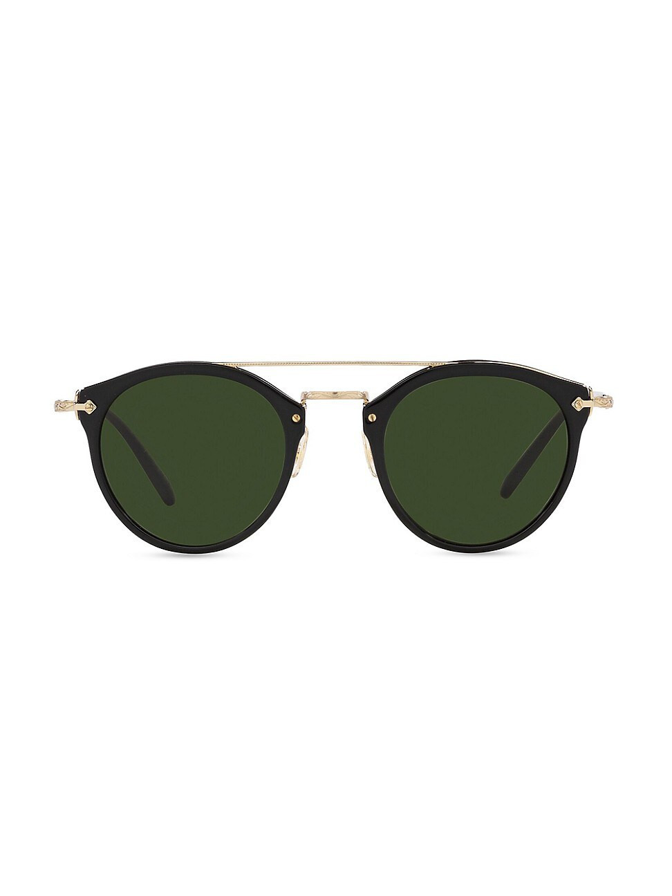 Men's Rimick 50MM Round Solid Sunglasses - Black | Saks Fifth Avenue
