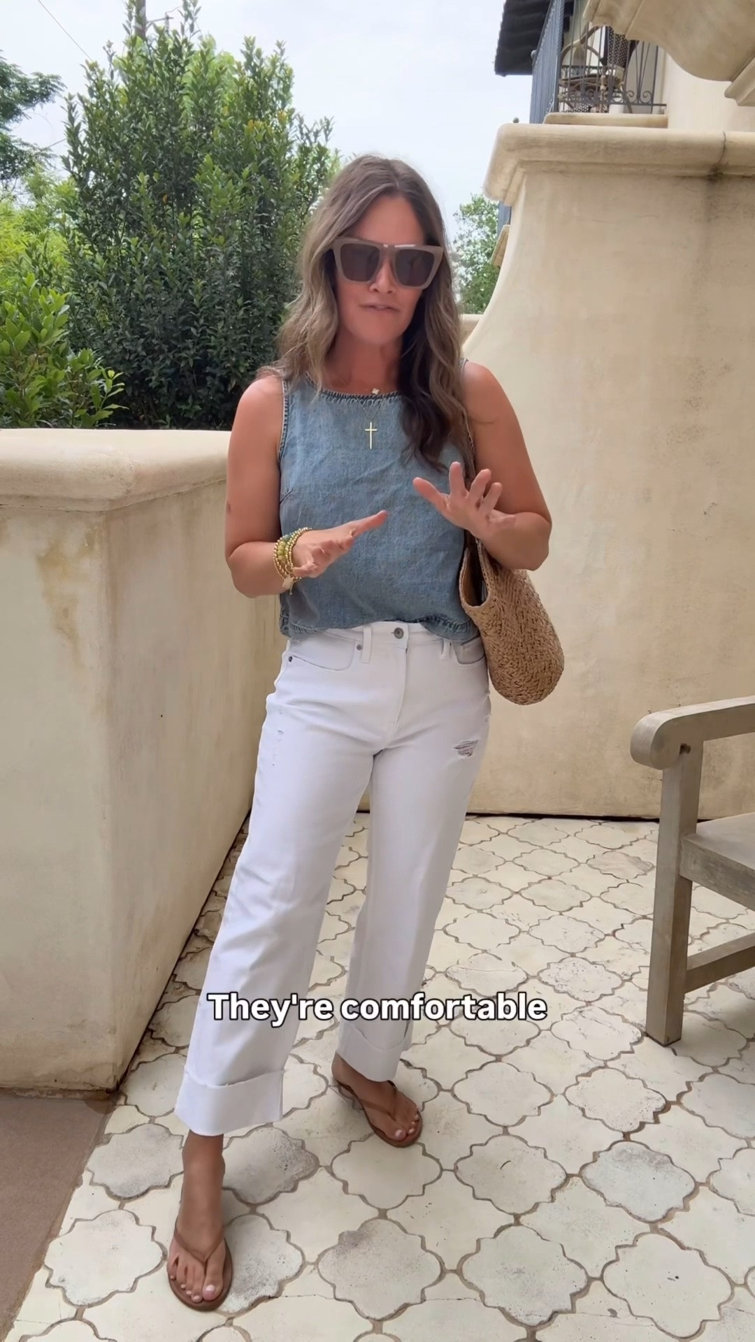 I have these jeans in white and a light wash denim! I linked both. Love the high rise fit and hem 🤍

#LTKootd #LTKmomlife #LTKdayinmylife