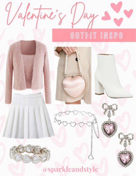 Valentine’s Day Outfit Inspo: White pleated tennis skirts are so trendy and cute! Style it with a cute silver heart belt to give it a Valentine’s Day touch! I also styled it with a light pink fuzzy tank top and cardigan, a pink heart purse with pearl details, white booties, pink heart and bow earrings, and a silver heart ring! 💗🤍


Valentine’s Day outfit, Valentine’s Day styles, Valentine’s Day fashion, Galentine’s Day outfit, Galentine’s Day styles, Galentine’s Day fashion

#LTKFind #LTKunder50 #LTKunder100