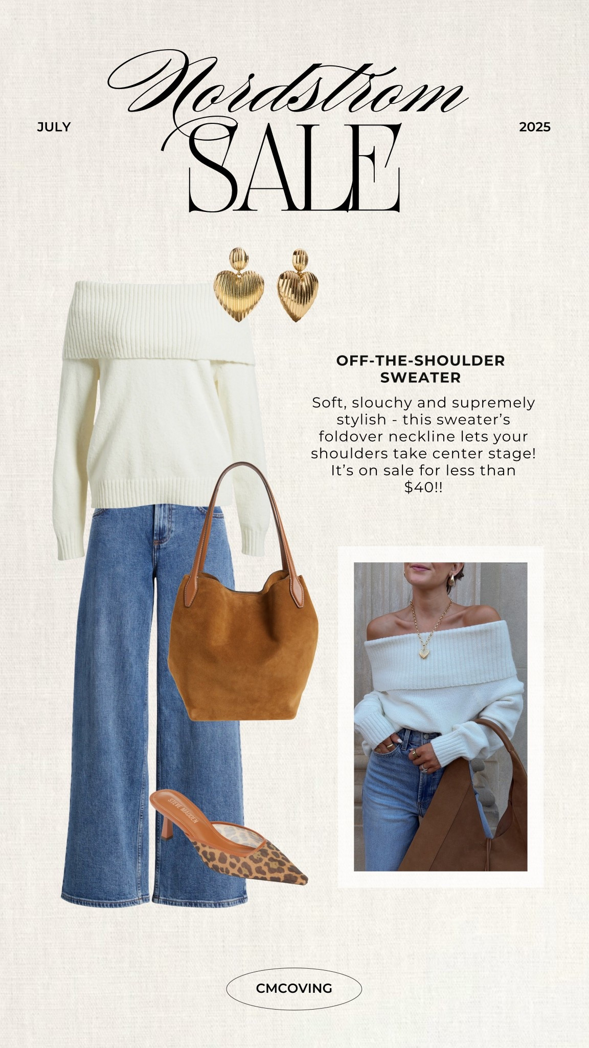 This off-the-shoulder sweater fits TTS and is marked down to less than $40! 

#LTKFindsUnder50 #LTKFindsUnder100 #LTKSaleAlert