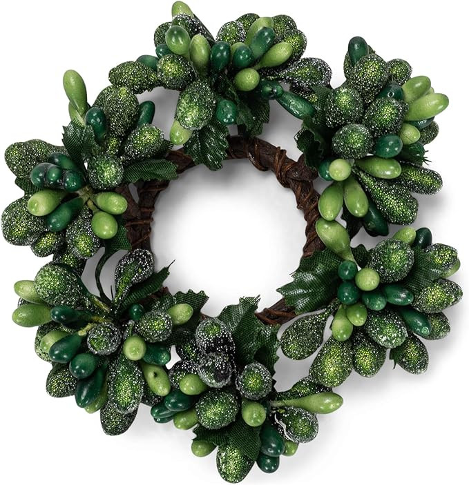 Amazon.com: 3-inch (1.2-Inch Inner Ring) Artificial Beaded Berry Wreath Candlering Candle Napkin ... | Amazon (US)