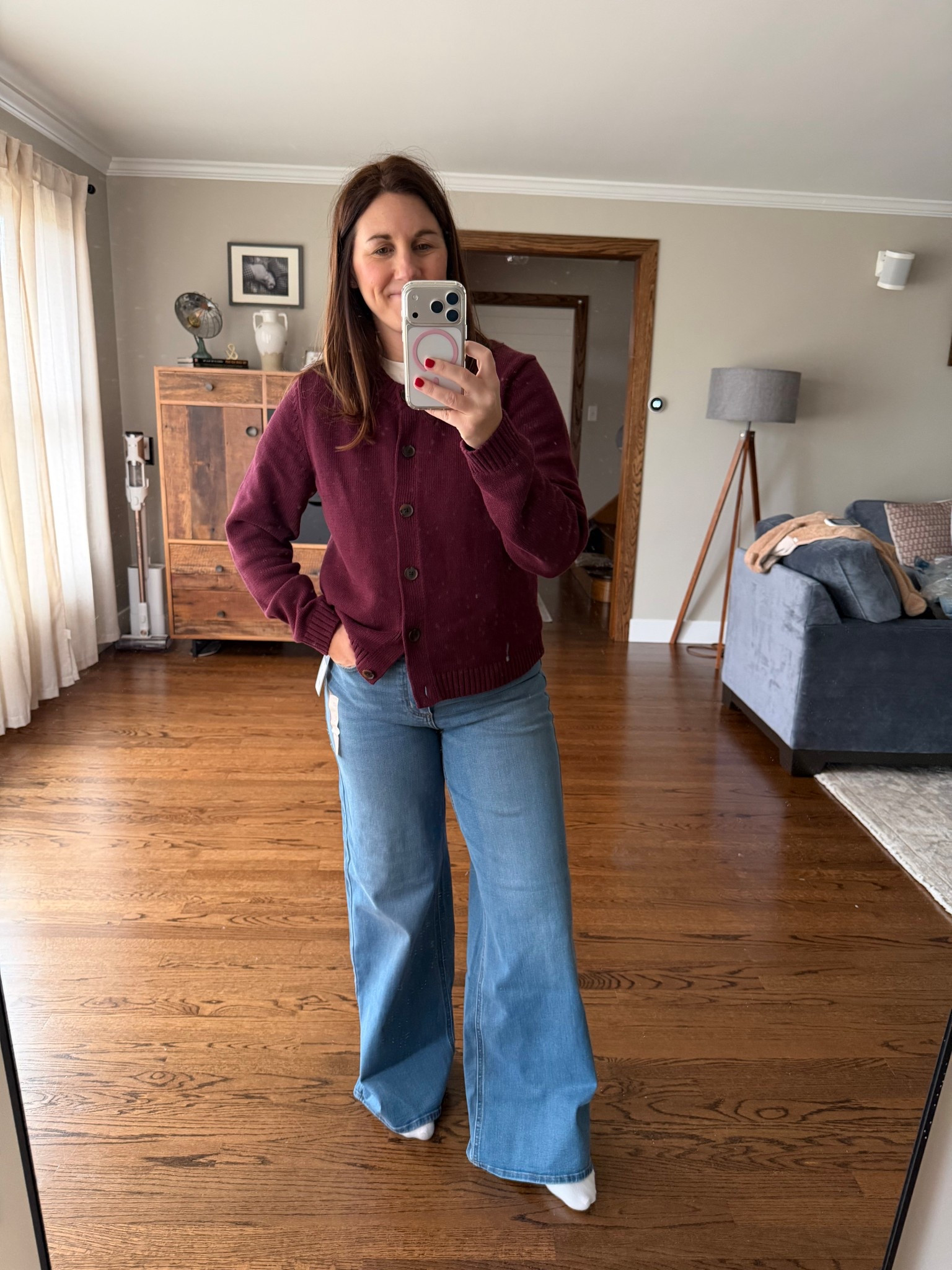 The viral Target jeans that are supposed to be an affordable alternative to the Mother jeans—my verdict is a yes 🙌🏼 

#LTKmomlife #LTKFindsUnder50