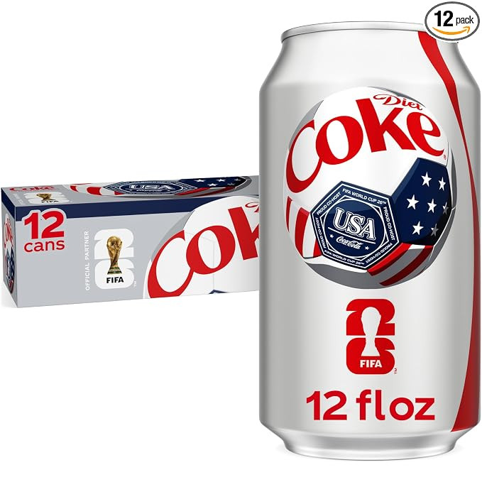 Diet Coke Soda Soft Drinks, 12 fl oz Fridge Pack Cans, 12 Pack - Cola Flavored Diet Soda Soft Dri... | Amazon (US)