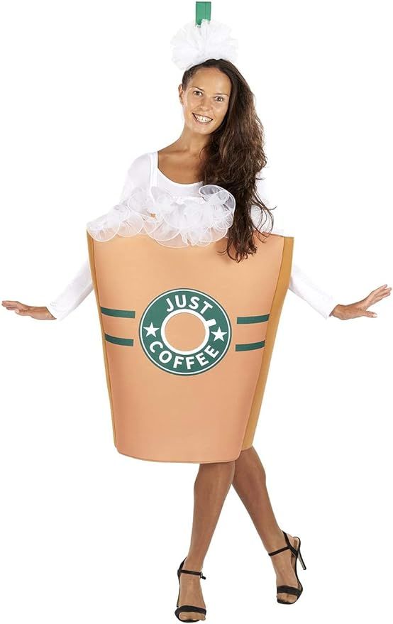 Just Coffee Adult Costume with Tunic & Headpiece | Coffee Costume | One Size | Amazon (US)