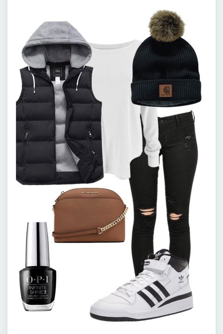 Black Winter Outfit / Adidas Shoes / Carhartt Beanie / Michael Kors Crossbody 

#LTKGiftGuide #LTKSeasonal #LTKHoliday