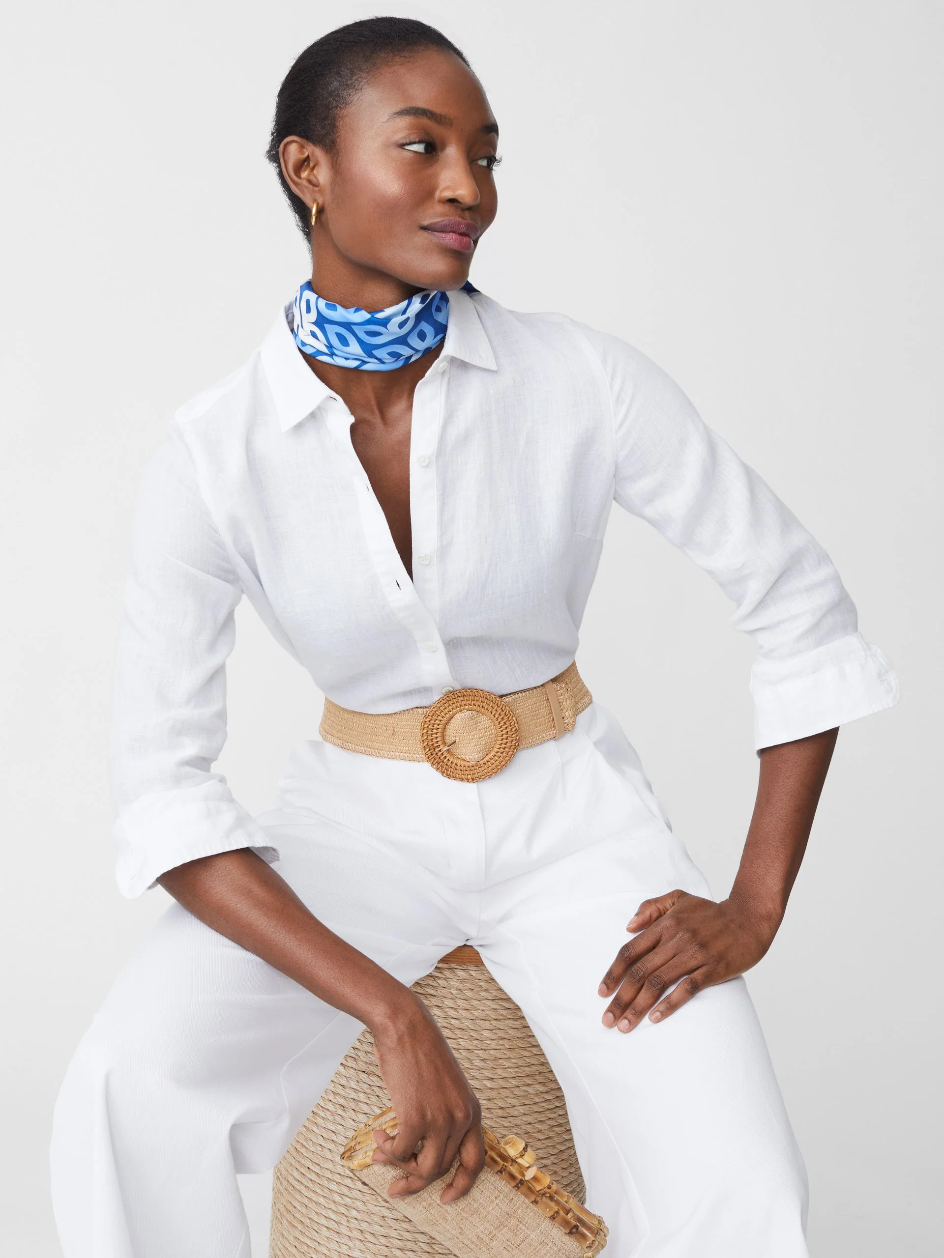 Britt Linen Shirt | J.McLaughlin