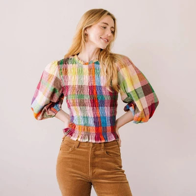 Harbor Plaid Hali Top | Sunshine Tienda