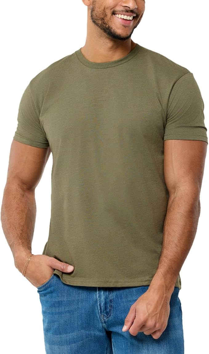 INTO THE AM Mens T Shirt - Short Sleeve Crew Neck Soft Fitted Tees S - 4XL Fresh Classic Tshirts | Amazon (US)