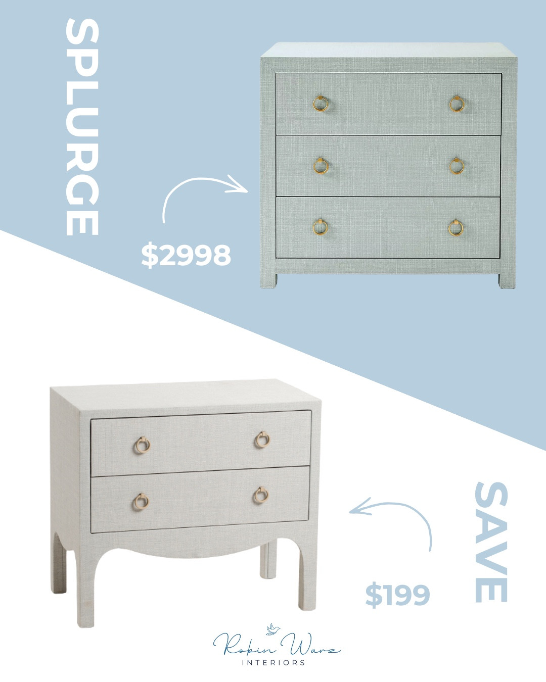 The Driftway Chest from Serena & Lily is that perfect coastal blue grasscloth moment—textured, tailored, and effortlessly elevated.

But if you love the look and not the price… I found a save that gives you the same vibe for way less. And I can tell you… it absolutely delivers.

It’s one of those pieces that instantly makes a room feel styled and intentional without trying too hard.

Same texture. Same classic feel. Just a smarter price. ✨

#LTKHome #SaveVsSplurge #DesignerLookForLess #BedroomDesign #CoastalStyle #Grasscloth #ClassicHome #HomeDecorFinds

#LTKHome