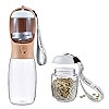 Dog Water Bottle with Food Container, Travel Puppy Water Bowl, Portable Pet Dispenser, Dog Stuff ... | Amazon (US)