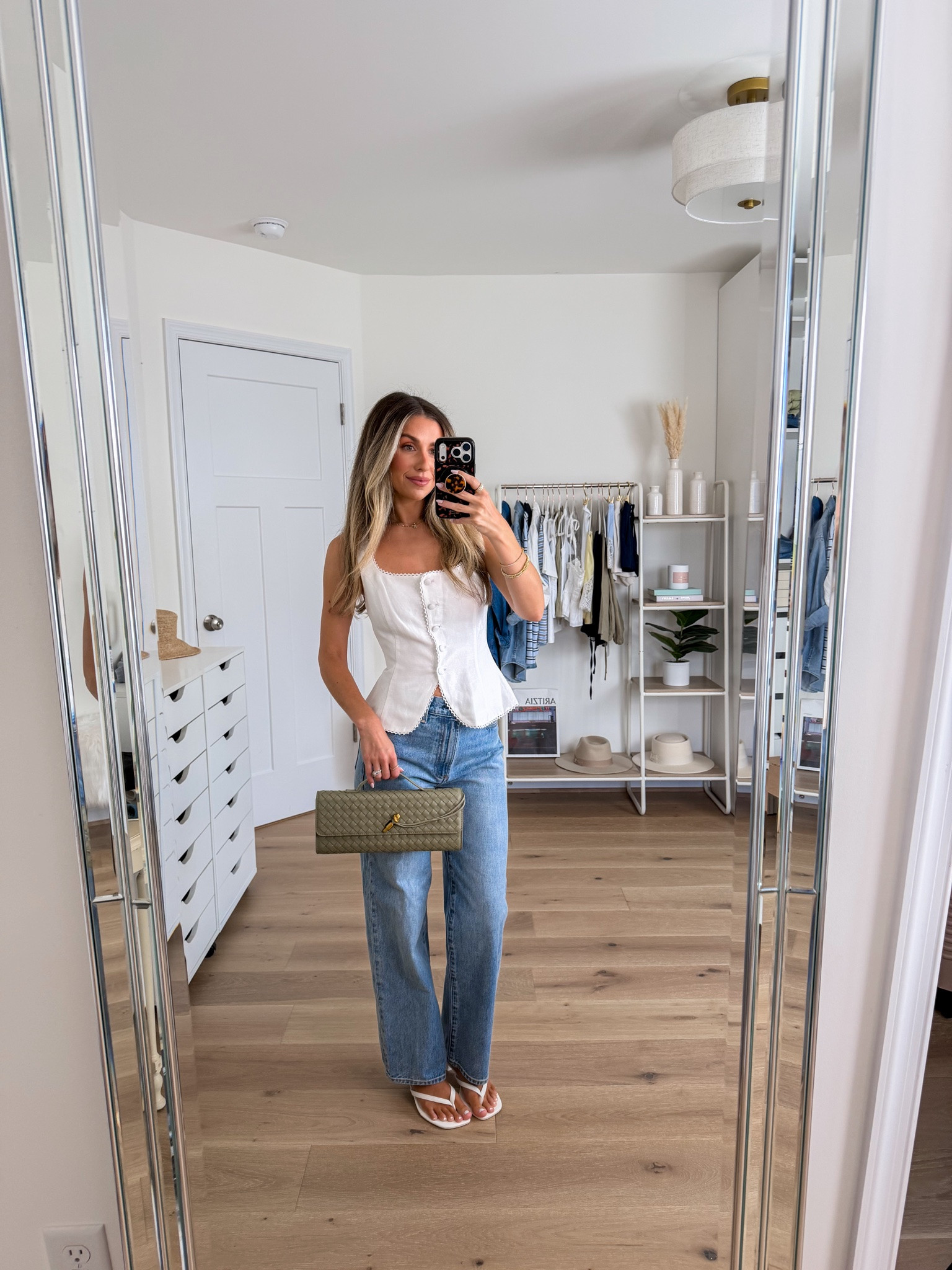 summer to fall date night outfit 
+ linen top: xs (I could have sized down because of the shoulder straps not being adjustable) 
+ Farrah denim forum jeans: 24 (I’m 5’2) 

Aritzia style
Aritzia outfit 
Date night outfit 
What to wear 
Elevated casual outfit 
Petite style
Petite friendly denim

#LTKootd #LTKPetite #LTKgrwm