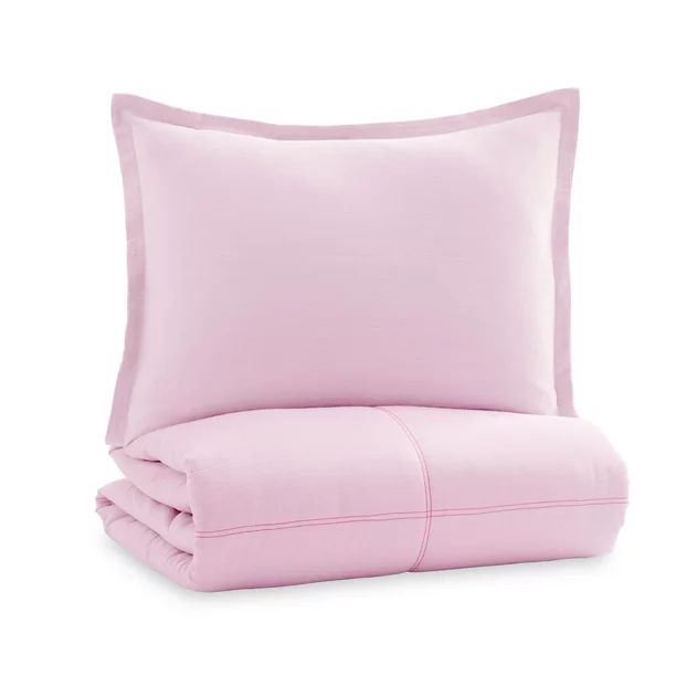 Gap Home Kids Washed Denim Organic Cotton Comforter Set, Twin, Lilac, 2-Pieces - Walmart.com | Walmart (US)