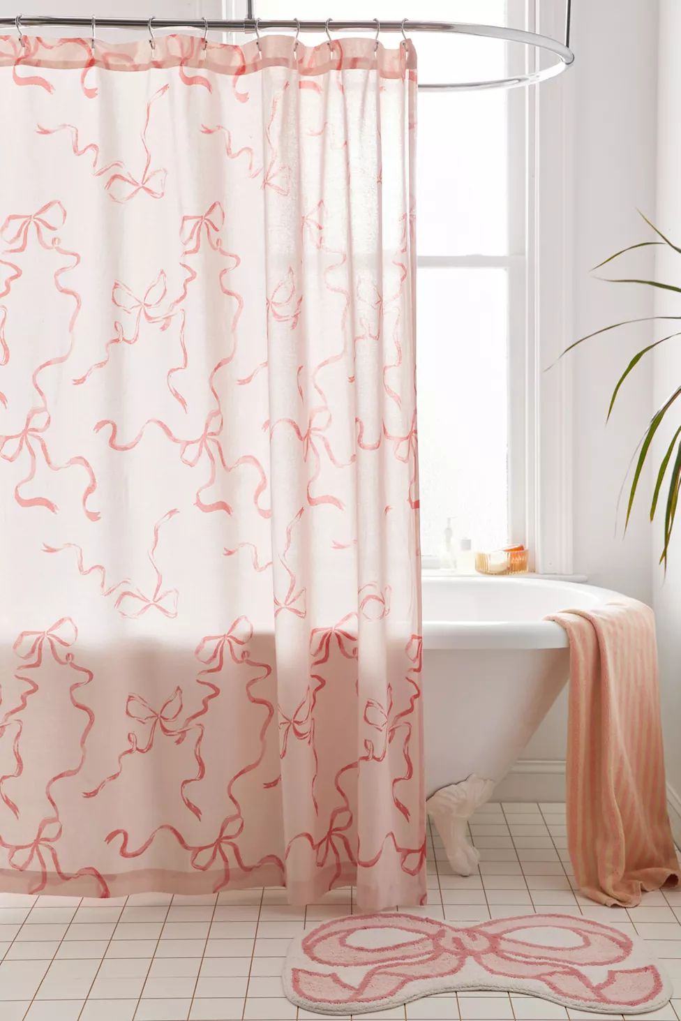Printed Bows Shower Curtain | Urban Outfitters (US and RoW)