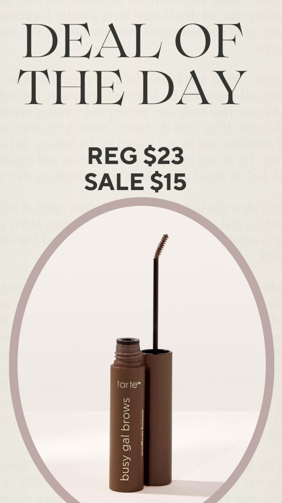 Deal of the day #tartesale