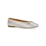 Free Assembly Women's Raffia Striped Ballet Flats with Bow | Walmart (US)