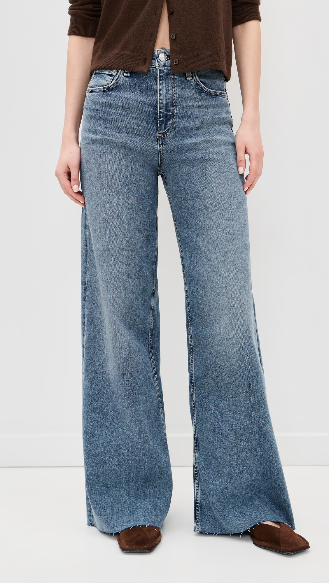rag & bone Flexi Sofie Wide Jeans MACK 33 | Shopbop