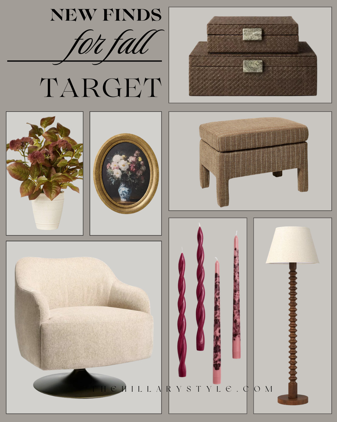 Target New Fall Home Finds You'll Want Before They Sell Out

Target is full of elevated fall home finds that look designer without the designer price tag. Cozy accent chairs, textured storage, warm wood lighting, vintage-inspired artwork, rich burgundy accents, and organic modern decor make it easy to create a warm, collected home for fall. Save these Target home finds for your next decor refresh. 

#TargetHome #TargetFinds #TargetStyle #FallHomeDecor #FallDecor #HomeDecor #OrganicModern #DesignerInspired #AffordableHomeDecor #NeutralHome #CozyHome #InteriorDesign #HomeStyling #HomeInspo #LTKFinds #LTKFall #PinterestHome #ModernHome #TheHillaryStyle 

 

#LTKHome #LTKSeasonal #LTKHome