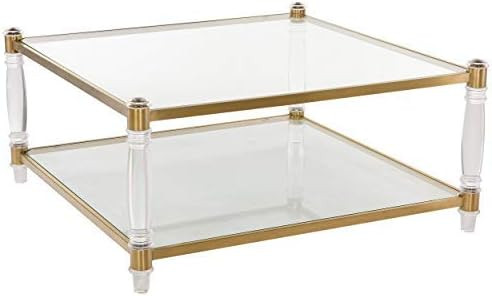 Safavieh Couture Collection Isabelle Bronze Acrylic Coffee Table | Amazon (US)