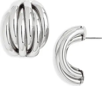 Open Edit Ridge Hoop Earrings | Nordstrom | Nordstrom