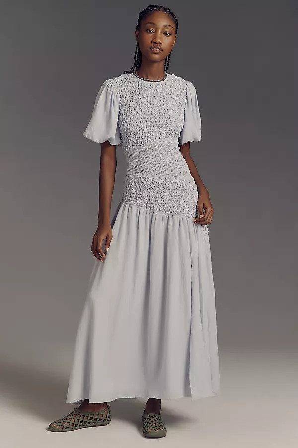 ASTR The Label Theoni Short-Sleeve Maxi Dress | Anthropologie (US)