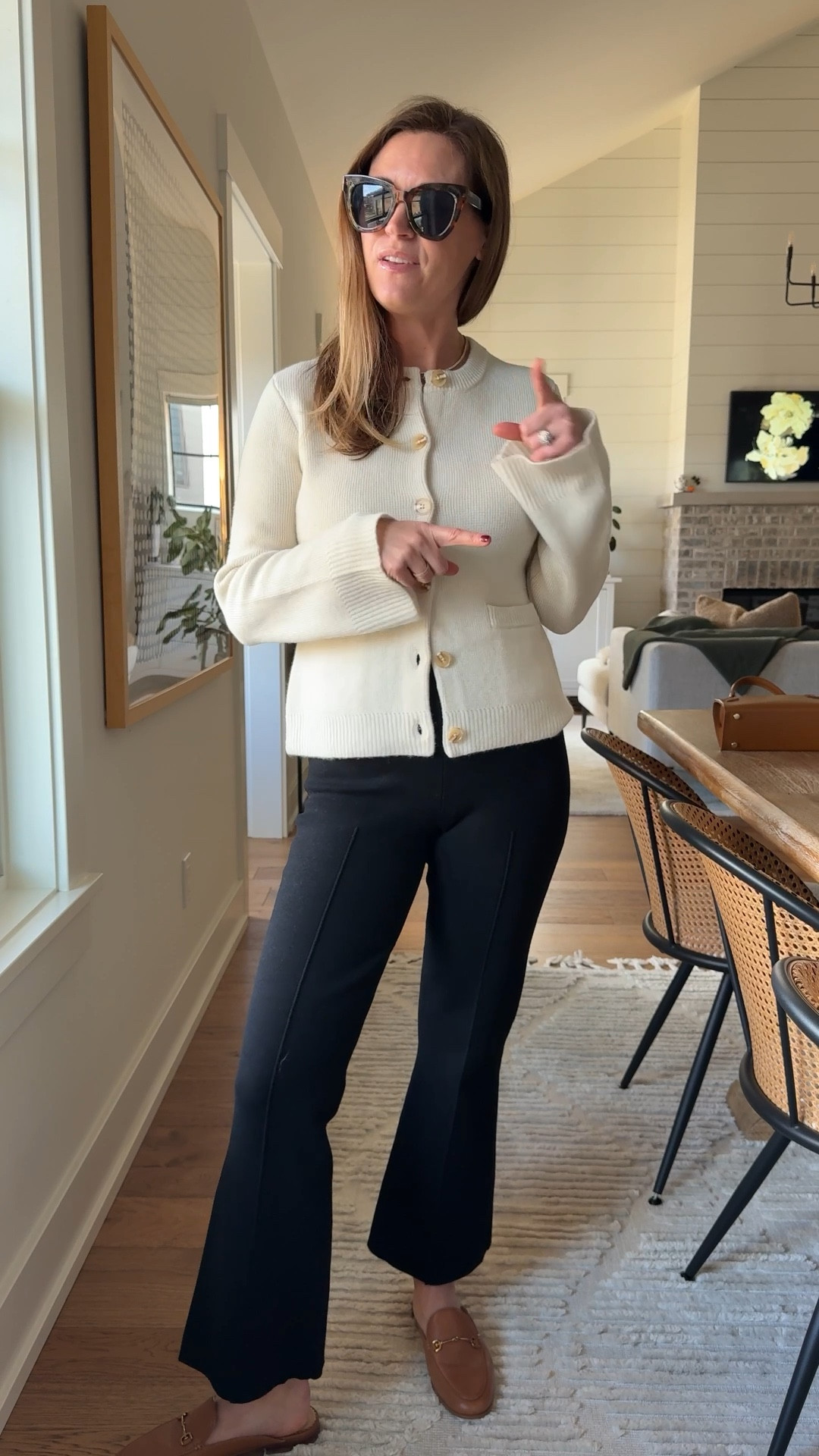 Pants size small
Sweater size XS

#LTKStyleTip #LTKOver40 #LTKSeasonal