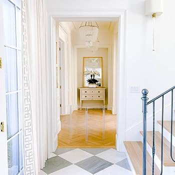 Hiddin Clear Acrylic Dog Gate - Low Zig Zag Clear Pet Gate for Home 4 Panels - Sturdy Free-Standi... | Amazon (US)