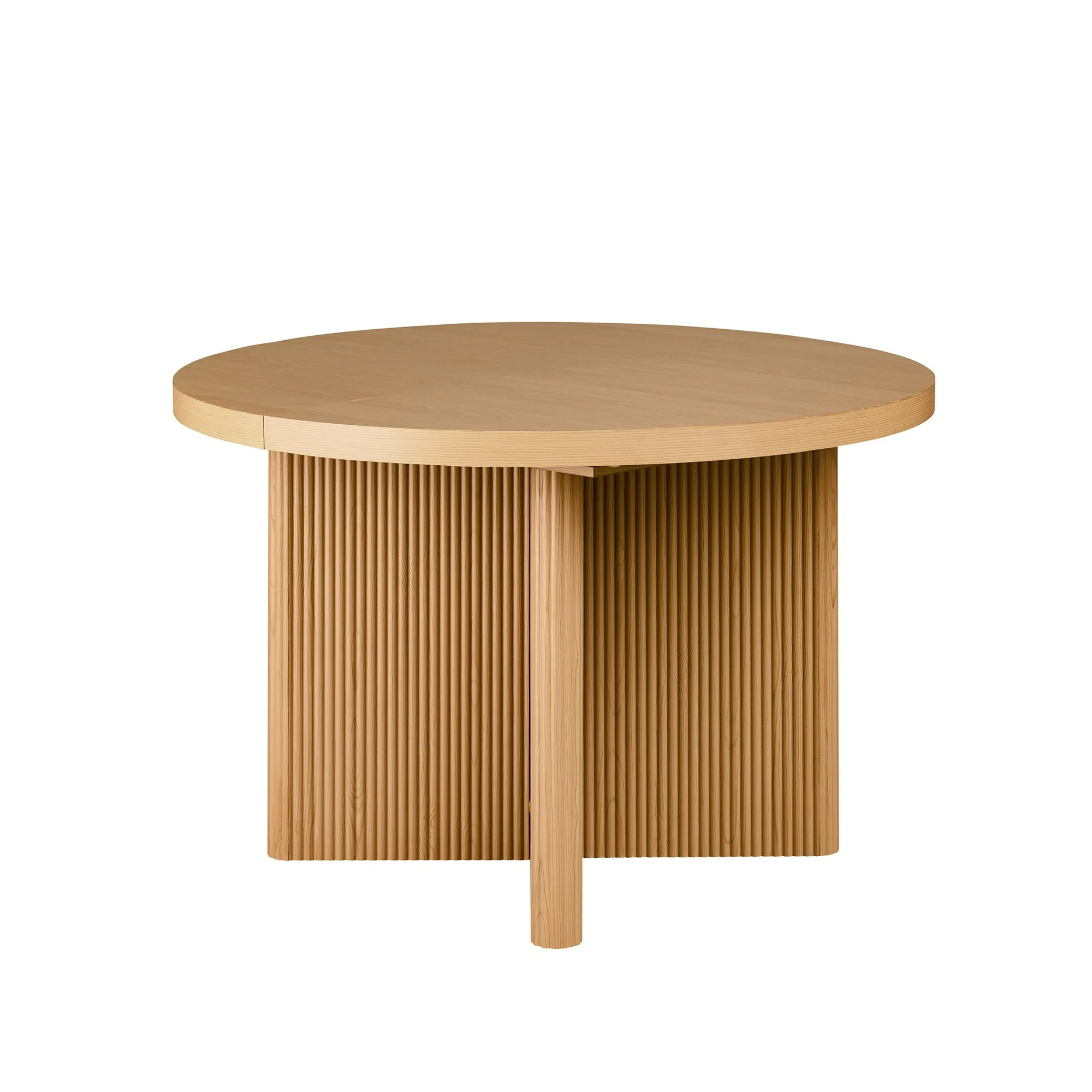 Better Homes & Gardens Lillian Fluted Round Expandable Dining Table for Kitchen, Natural Pine | Walmart (US)