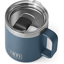 YETI Rambler 14 oz Mug, Vacuum Insulated, Stainless Steel with MagSlider Lid, Stainless | Amazon (US)