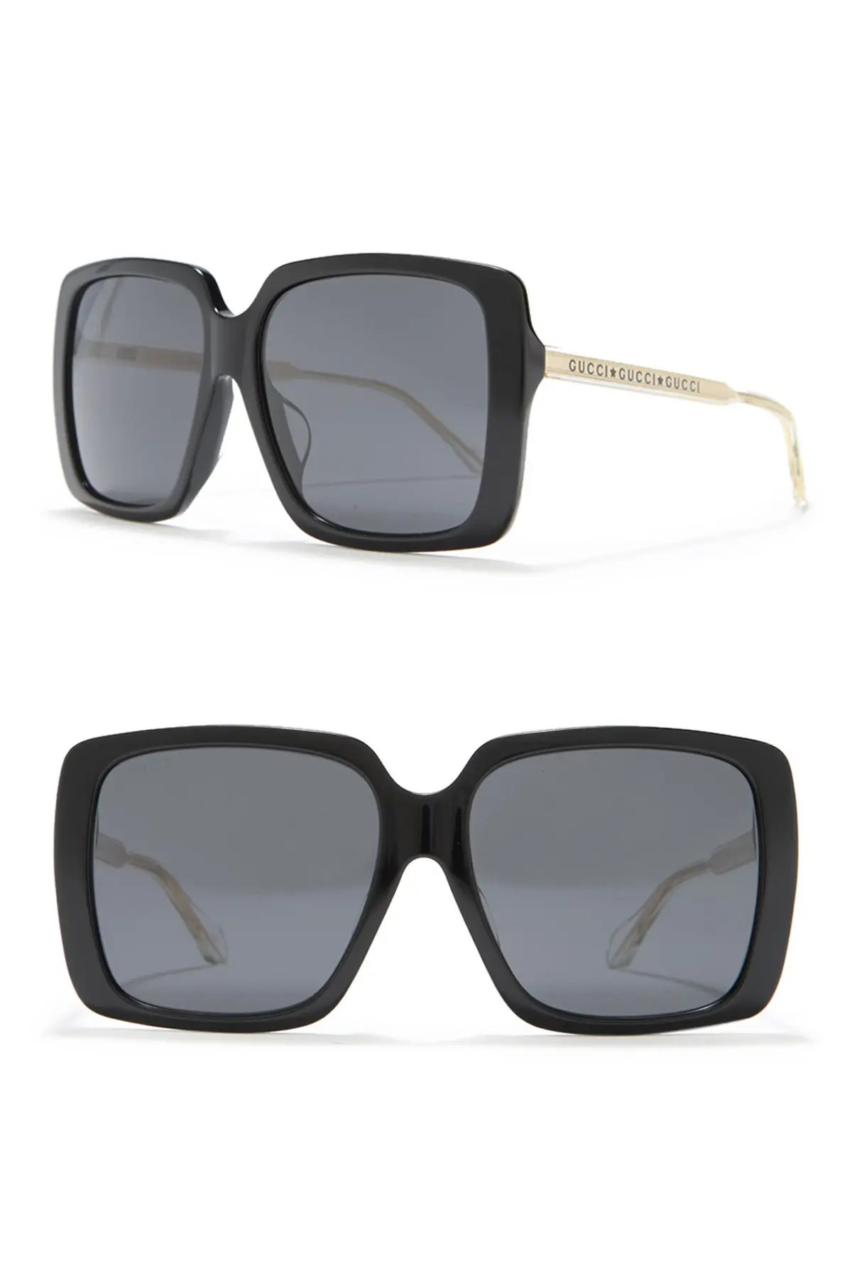 GUCCI 58mm Oversized Square Sunglasses at Nordstrom Rack | Hautelook