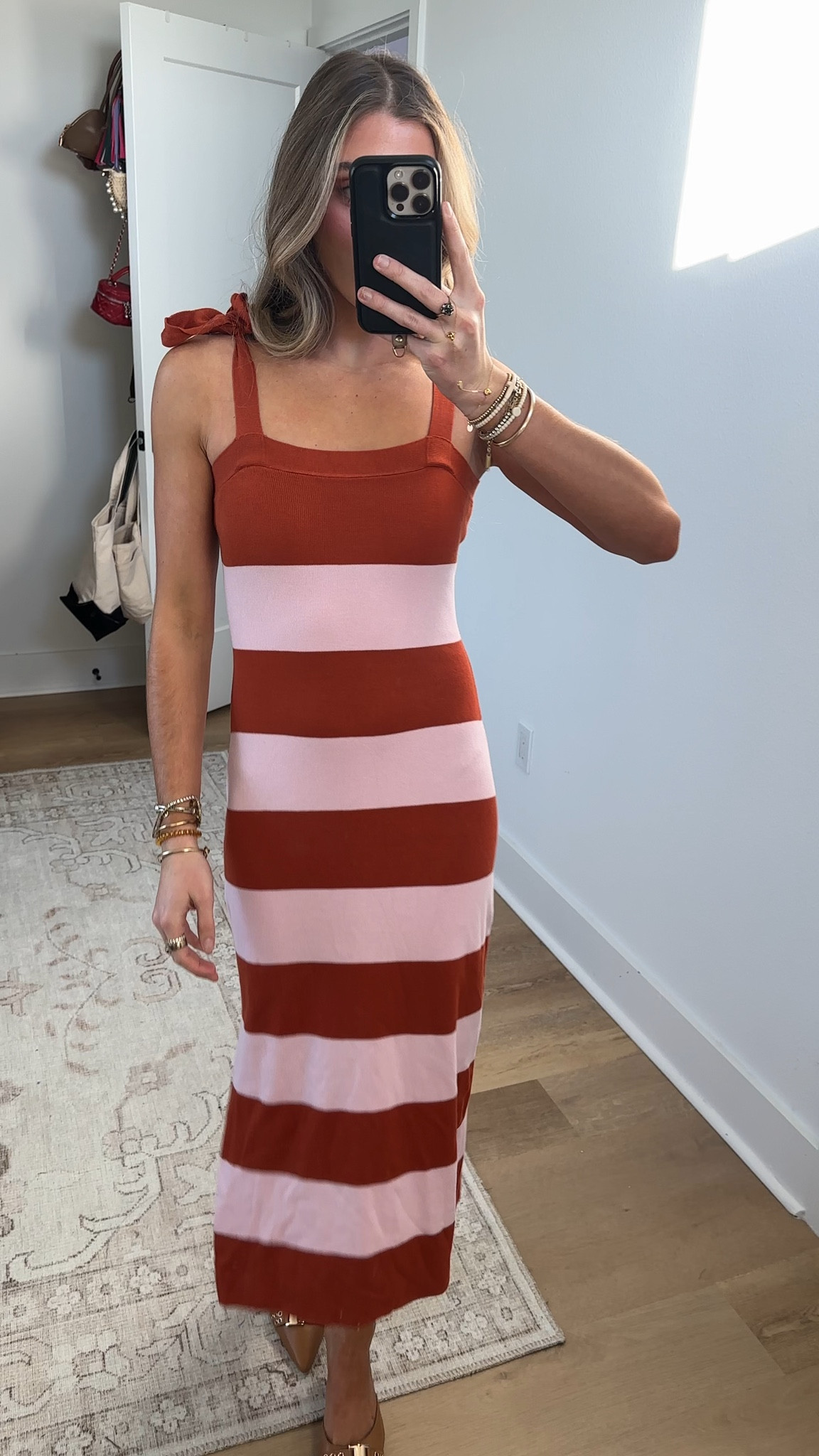 Amazon size small Saodimallsu Womens Summer Sleeveless Bodycon Sweater Dress Striped Knit Tie Square Neck Side Slit Midi Tank Dresses

#LTKootd #LTKSaleAlert #LTKSeasonal