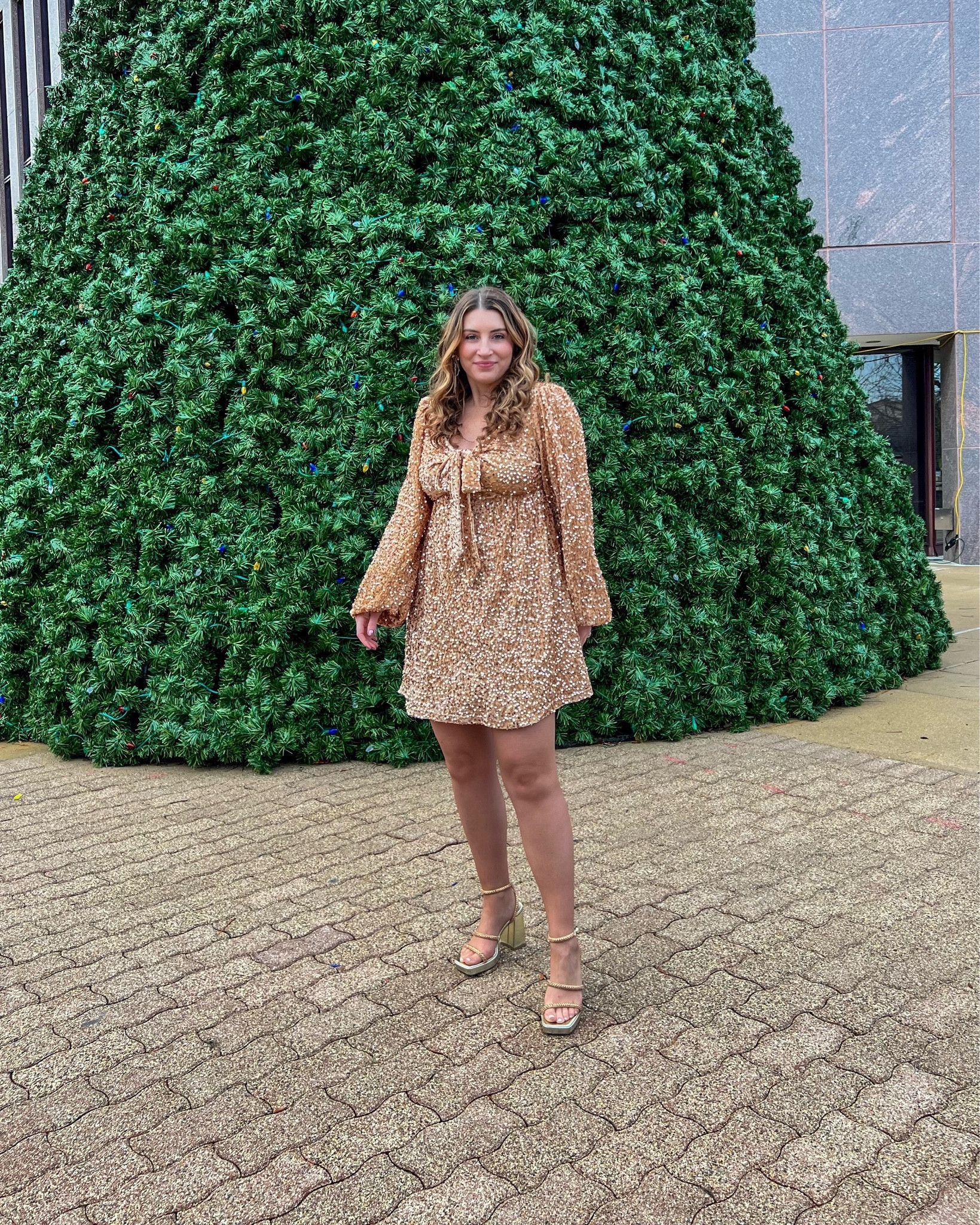 Gold glitter dress, holiday dress, Christmas dress, gold heels, blue sequin babydoll dress, one shoulder sequin dress, rose gold dress, mini dress, rhinestone earrings 

#LTKstyletip #LTKfindsunder100 #LTKHoliday