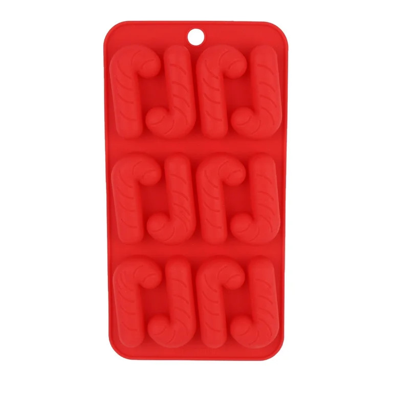 Holiday Time Christmas Red Candy Cane Silicone Mold - Walmart.com | Walmart (US)