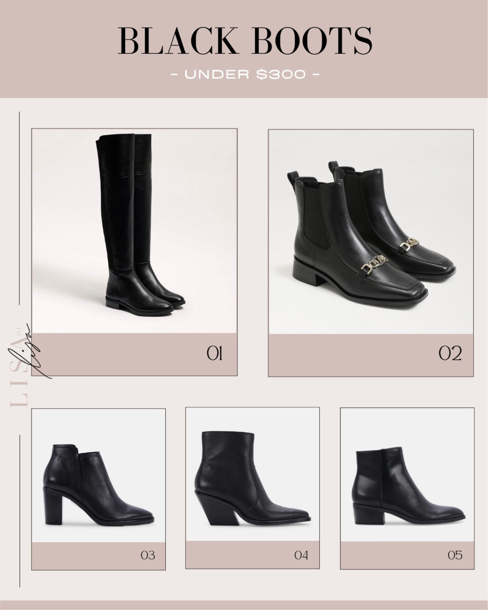 Boots 2024 under $300