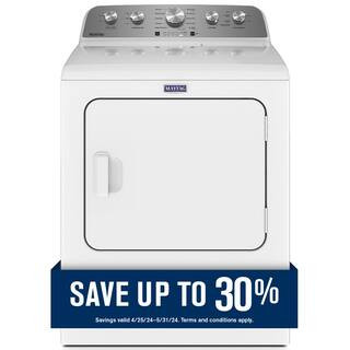 Maytag 7.0 cu. ft. Vented Electric Dryer in White MED5430MW - The Home Depot | The Home Depot