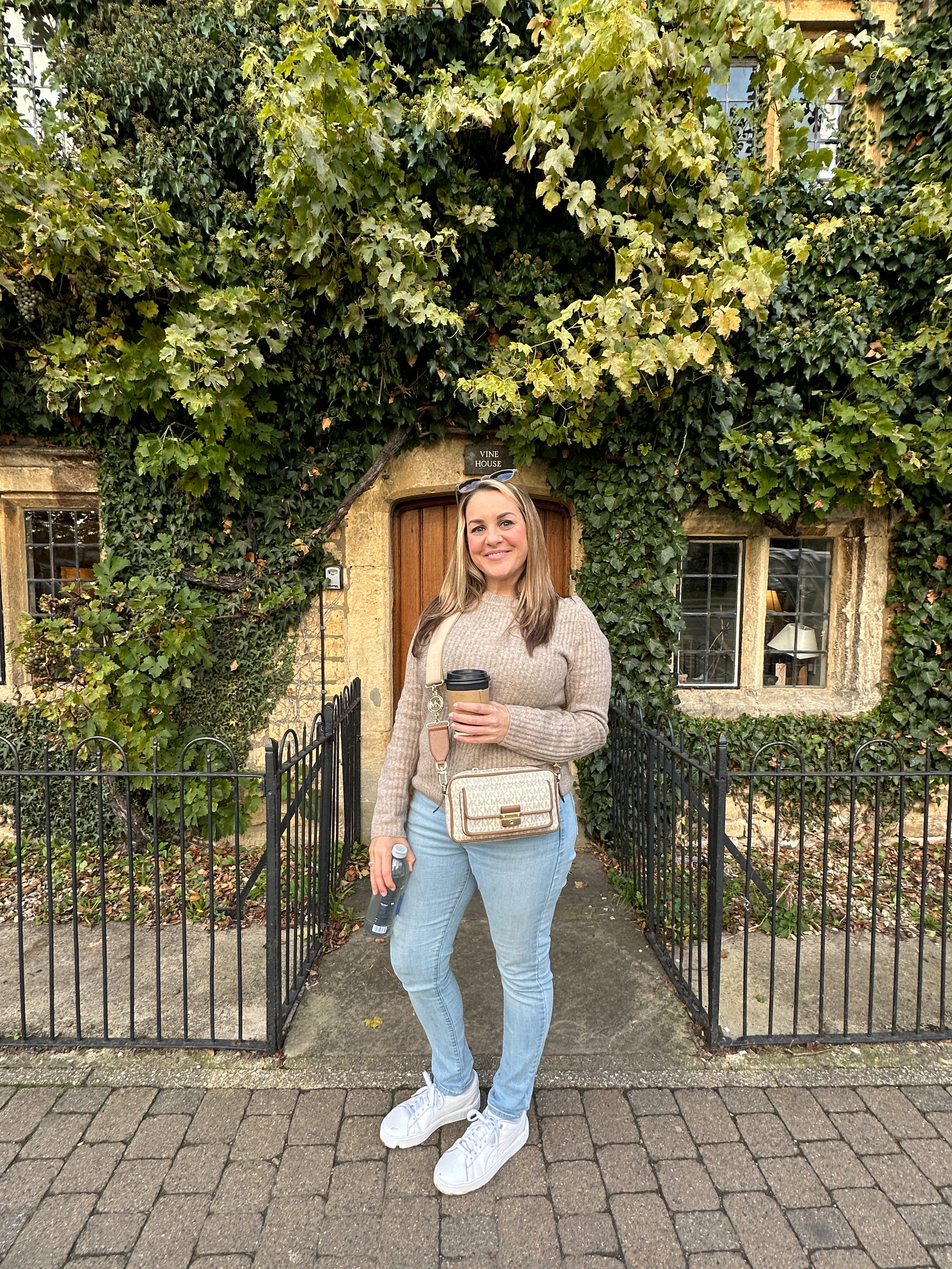 These white PUMAs have come with me to Amsterdam, Italy, the Cotswolds and St. Simons Island. I've linked the sneakers, plus pieces that are similar to the rest of these outfits, so you can put together your own comfortable travel day look. #travelstyle #traveloutfit #comfortableshoes #over50style #solotravel 

 #LTKootd #LTKOver40 #LTKTravel