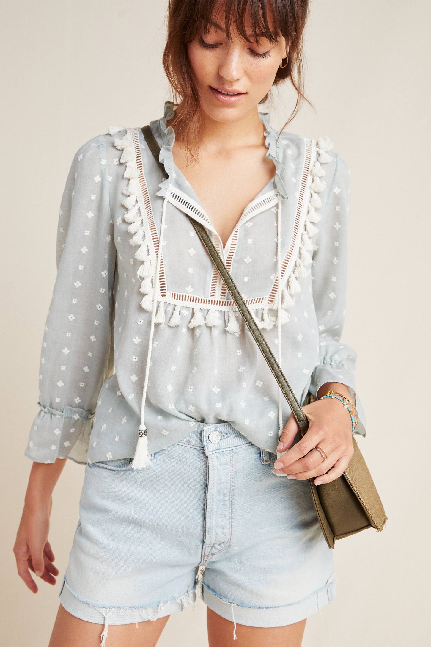 MOTHER The Proper High-Rise Denim Shorts | Anthropologie (US)