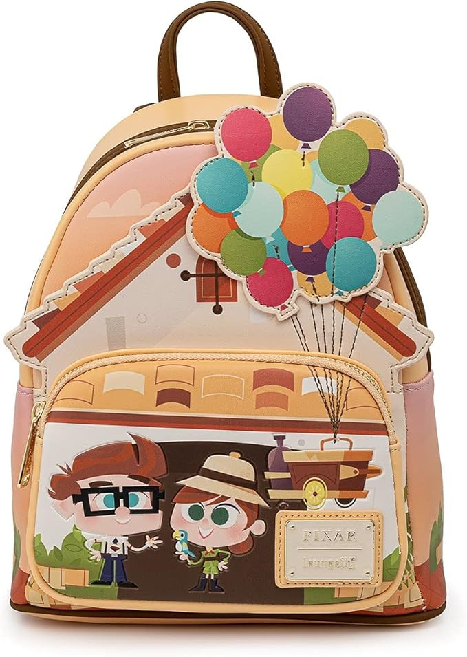 Loungefly Disney Pixar Up Working Buddies Womens Double Strap Shoulder Bag Purse,One Size | Amazon (US)