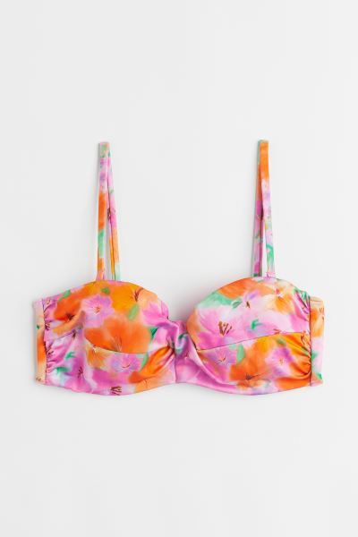 Conscious choice  New ArrivalLined balconette bikini top made from recycled polyamide. Detachable... | H&M (US)