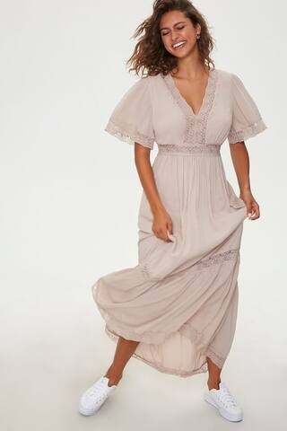 Lace-Trim Maxi Dress | Forever 21 (US)