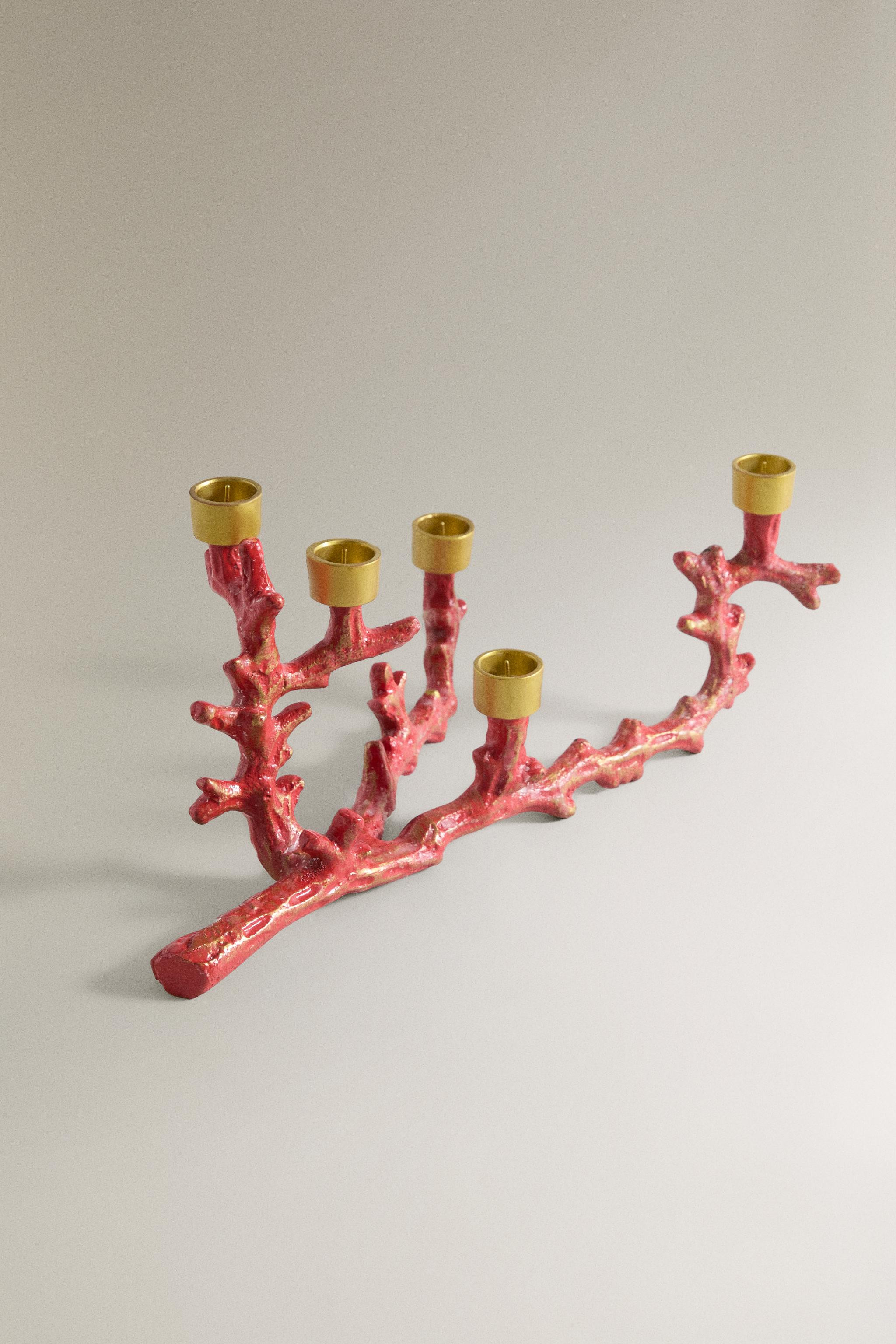 METAL CORAL CANDLESTICK | MARISA BERENSON | Zara US