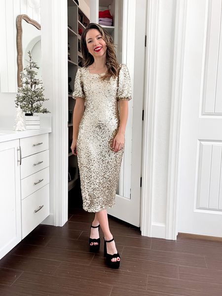 Loving this sequin dress for holiday parties and New Years Eve! 

#LTKSeasonal #LTKunder100 #LTKHoliday