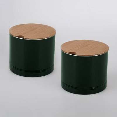 2ct Metal Jars Green - Bullseye's Playground™ | Target