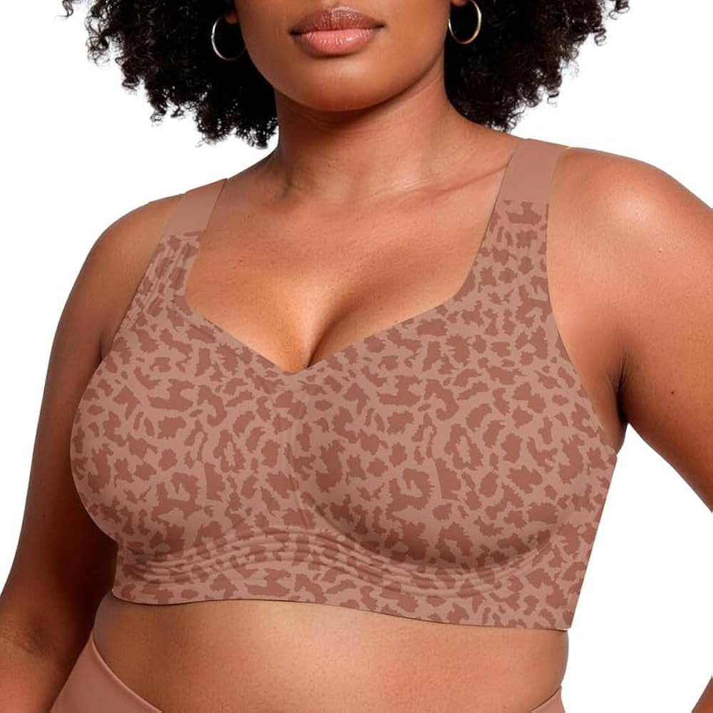 Jelly Bras for Women No Underwire Wireless Bra with Support and Lift Full Coverage Plus Size Comf... | Amazon (US)