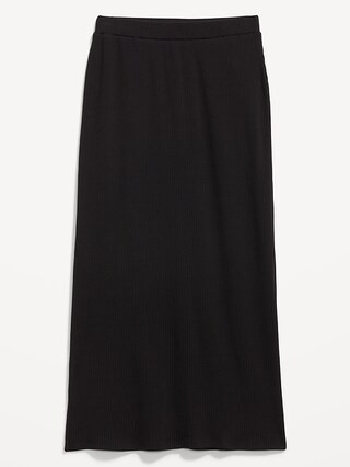 High-Waisted Rib-Knit Maxi Skirt | Old Navy (CA)