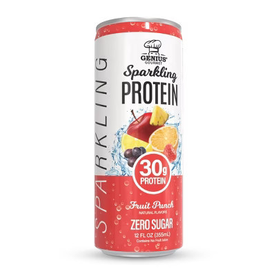 Genius Gourmet Fruit Punch Sparkling Clear 30g Protein Shakes - 12 fl oz | Target