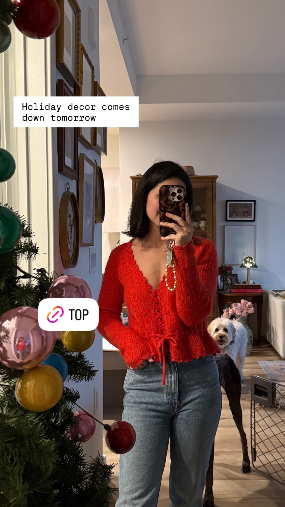 Holiday decor comes down tomorrow  @sezane #sezanelovers