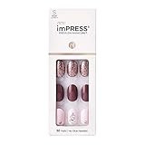 KISS imPRESS Press-On Manicure, Nail Kit, PureFit Technology, Short Press-On Nails, Reset, Includes  | Amazon (US)