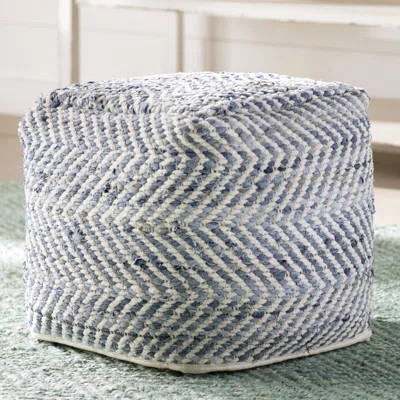 Lubec Chevron Pouf Ottoman | Wayfair North America